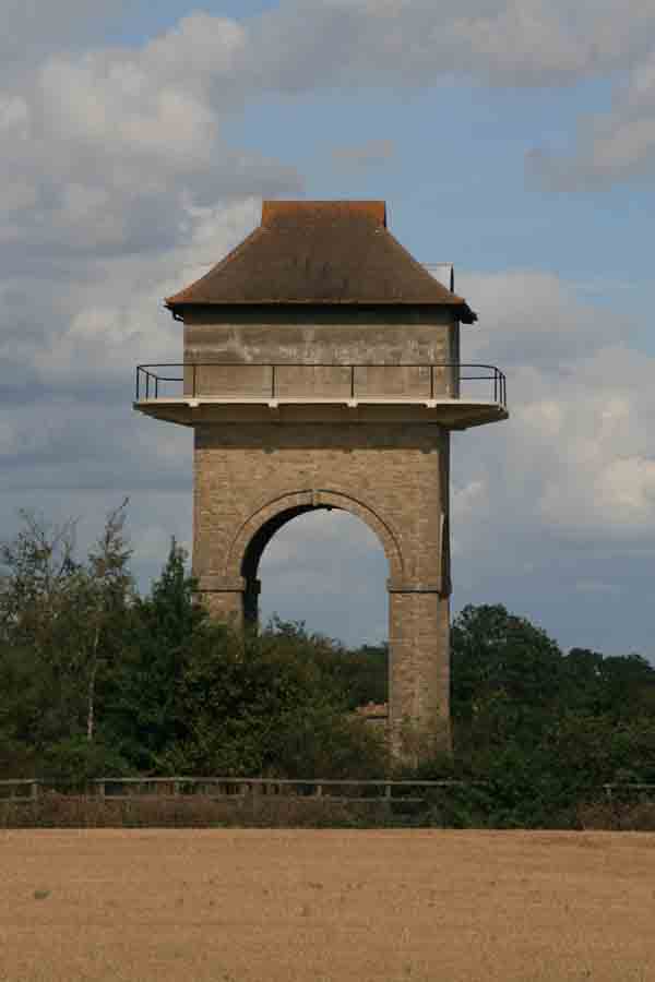 View of water tower from the south